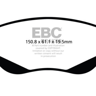 DPX2026 EBC Ultimax Front Pads Caliper-NA TOYOTA