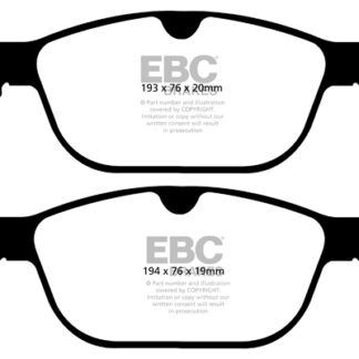 DPX2018 EBC Ultimax Front Pads Caliper-ATE VOLVO