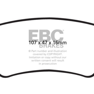DPX2016 EBC Ultimax Rear Pads Caliper-TRW CHEVROLET