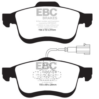 DPX2010 EBC Ultimax Front Pads Caliper-ATE FIAT