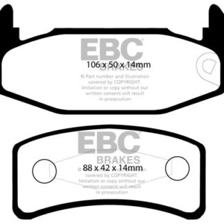DP978 EBC Ultimax Rear Pads Caliper-NA LOTUS