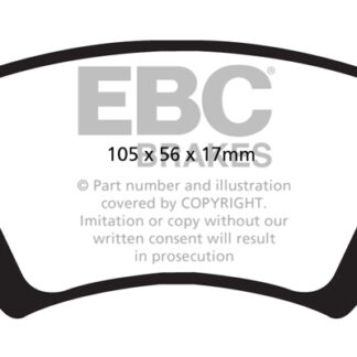 DPX2004 EBC Ultimax Rear Pads Caliper-TRW AUDI