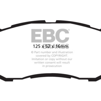 DPX2002 EBC Ultimax Front Pads Caliper-TRW FORD