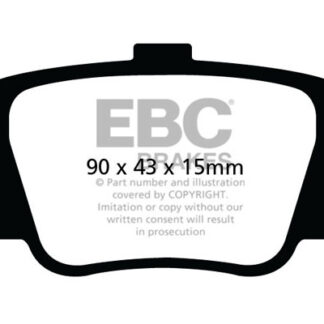 DP998 EBC Ultimax Rear Pads Caliper-Akebono NISSAN