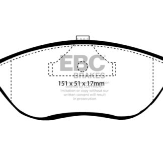 DP989 EBC Ultimax Front Pads Caliper-ATE VOLVO