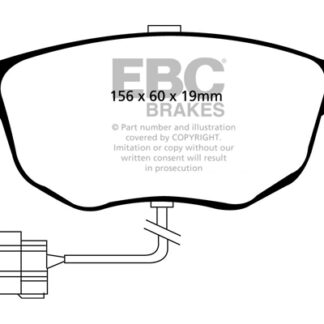 DP956 EBC Ultimax Front Pads Caliper-ATE FORD