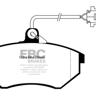 DP981 EBC Ultimax Front Pads Caliper-Girling/TRW VOLKSWAGEN