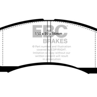 DP954 EBC Ultimax Front Pads Caliper-Akebono CITROEN