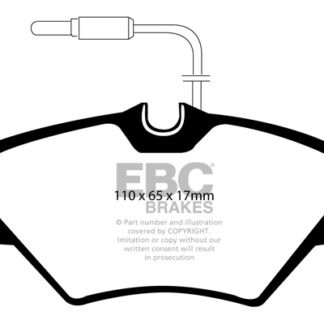 DP980 EBC Ultimax Front Pads Caliper-Girling/TRW RENAULT