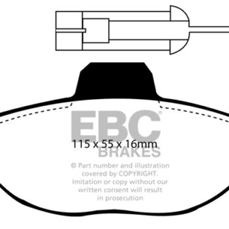 DP945 EBC Ultimax Front Pads Caliper-Bendix FIAT