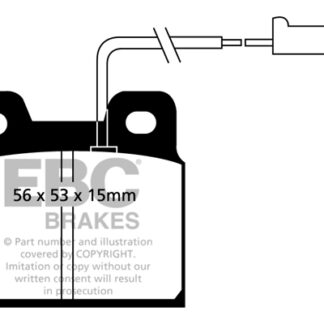DP916 EBC Ultimax Rear Pads Caliper-ATE ALFA ROMEO