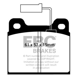 DP913 EBC Ultimax Front Pads Caliper-ATE ALFA ROMEO