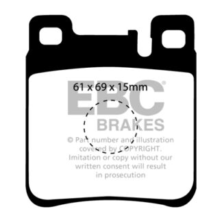 DP887 EBC Ultimax Rear Pads Caliper-ATE CHRYSLER (USA)