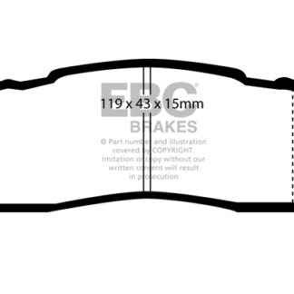 DP878 EBC Ultimax Rear Pads Caliper-NA TOYOTA
