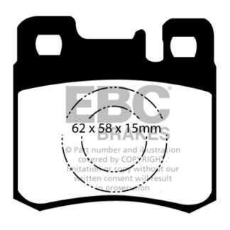 DP846 EBC Ultimax Rear Pads Caliper-ATE MERCEDES-BENZ