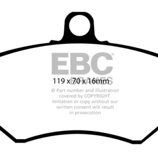 DP841 EBC Ultimax Front Pads Caliper-Girling/TRW SEAT