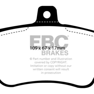 DP838 EBC Ultimax Front Pads Caliper-Girling/TRW VOLVO