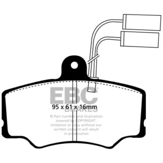 DP835 EBC Ultimax Front Pads Caliper-Girling/TRW ALFA ROMEO