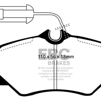 DP820 EBC Ultimax Front Pads Caliper-Girling/TRW FIAT