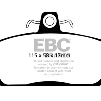 DP817 EBC Ultimax Front Pads Caliper-Girling/TRW ARIEL