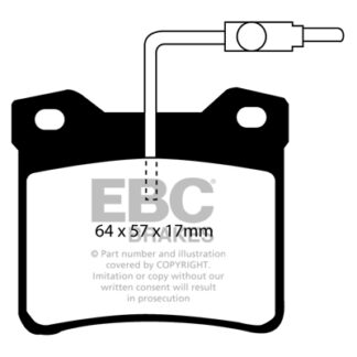 DP816 EBC Ultimax Rear Pads Caliper-ATE PEUGEOT
