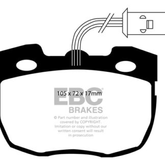 DP814 EBC Ultimax Front Pads Caliper-Lockheed LAND ROVER