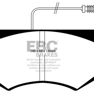 DP786 EBC Ultimax Front Pads Caliper-NA MERCEDES-BENZ