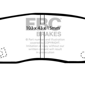 DP774 EBC Ultimax Front Pads Caliper-Akebono SANTANA