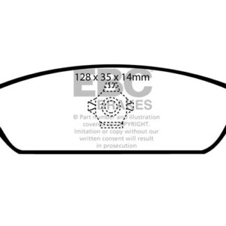 DP768 EBC Ultimax Rear Pads Caliper-NA DAIHATSU