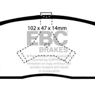DP765 EBC Ultimax Front Pads Caliper-Akebono DAIHATSU