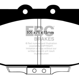 DP763 EBC Ultimax Front Pads Caliper-NA MAZDA