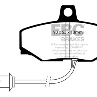 DP757 EBC Ultimax Rear Pads Caliper-Girling/TRW DAIMLER