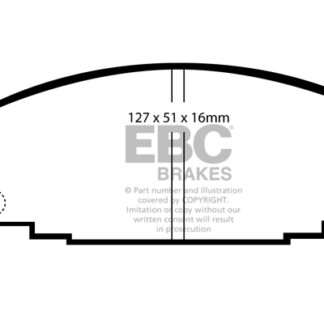 DP746 EBC Ultimax Front Pads Caliper-Akebono HOLDEN (Australia and New Zealand)