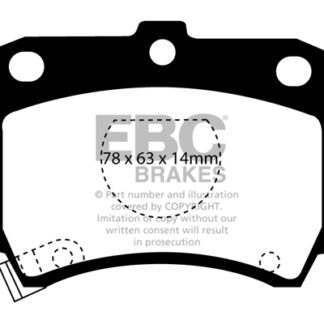 DP737 EBC Ultimax Front Pads Caliper-Sumitomo KIA