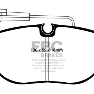 DP733 EBC Ultimax Front Pads Caliper-Girling/TRW ALFA ROMEO