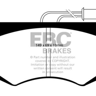DP721 EBC Ultimax Front Pads Caliper-Perrot IVECO COMMERCIAL