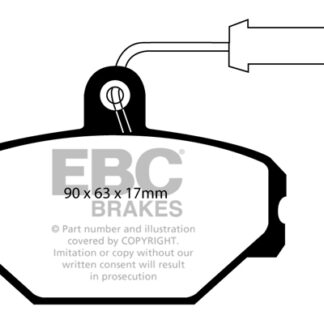 DP718 EBC Ultimax Front Pads Caliper-Girling/TRW FIAT
