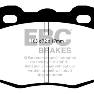 DP713 EBC Ultimax Front Pads Caliper-Lockheed LAND ROVER