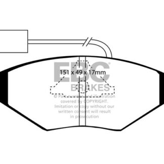DP704 EBC Ultimax Front Pads Caliper-ATE FIAT COMMERCIAL
