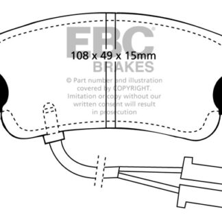 DP653 EBC Ultimax Front Pads Caliper-Bendix ALFA ROMEO