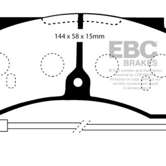 DP652 EBC Ultimax Front Pads Caliper-Bendix PEUGEOT COMMERCIAL