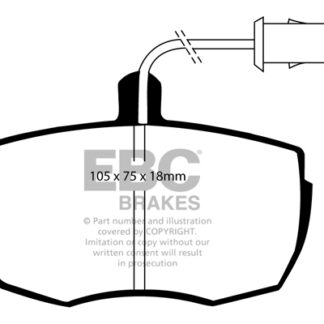 DP622 EBC Ultimax Front Pads Caliper-Lockheed FIAT COMMERCIAL