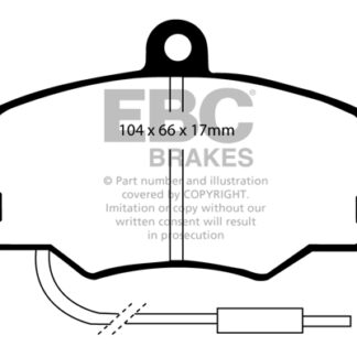 DP616 EBC Ultimax Front Pads Caliper-Girling/TRW FIAT