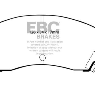 DP582 EBC Ultimax Front Pads Caliper-Akebono SUBARU