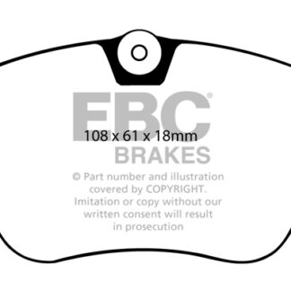 DP577 EBC Ultimax Front Pads Caliper-Girling/TRW MERCEDES-BENZ