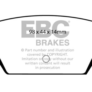DP576 EBC Ultimax Rear Pads Caliper-Akebono MITSUBISHI