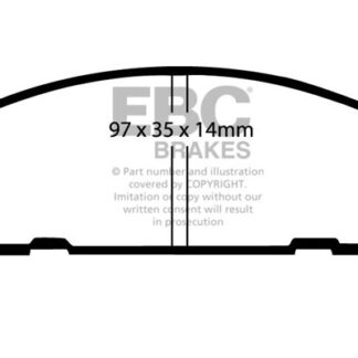 DP542 EBC Ultimax Front Pads Caliper-NA DAIHATSU