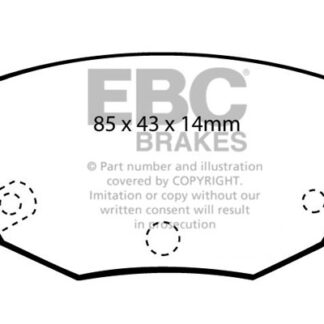 DP528 EBC Ultimax Rear Pads Caliper-Sumitomo HYUNDAI