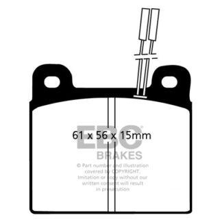DP507 EBC Ultimax Front Pads Caliper-ATE ALFA ROMEO