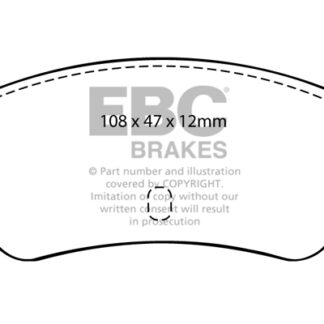 DP501 EBC Ultimax Rear Pads Caliper-Bendix FIAT
